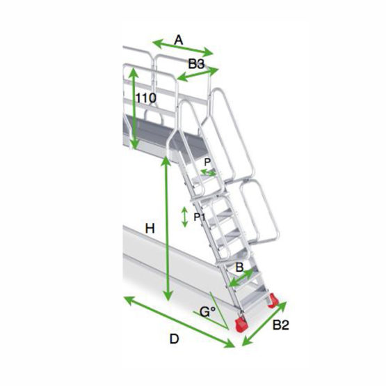 SCALA SYSTEM MIT ZWISCHENGESCHOSS-EINGANG