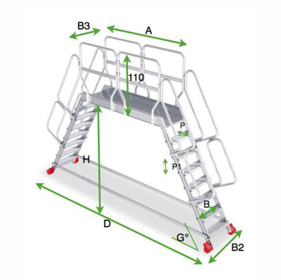 SCALA SYSTEM PODESTLEITER
